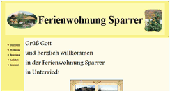 Desktop Screenshot of ferienwohnung-sparrer.de